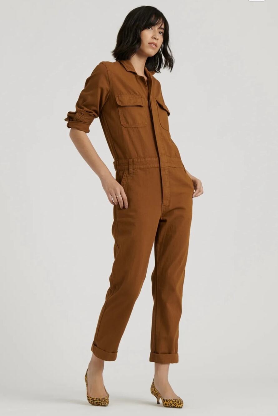 Lucky Brand Brown Long Sleeve Boiler Suit Small